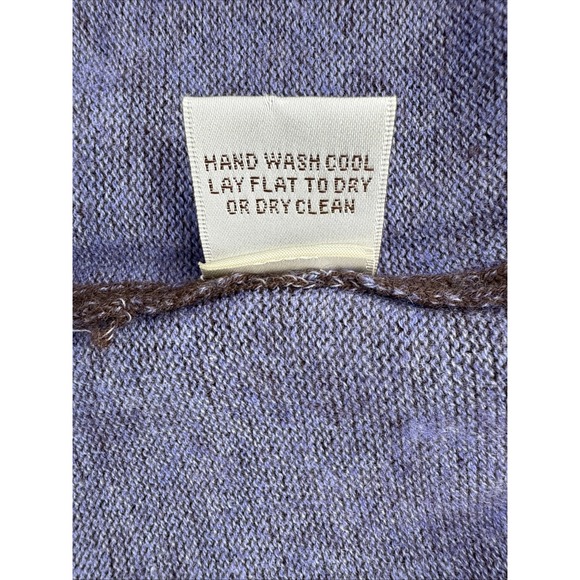 Peter Millar 4 Ply Cashmere Sweater Men's XL Brown Blue Trim Soft Knit - Picture 10 of 10